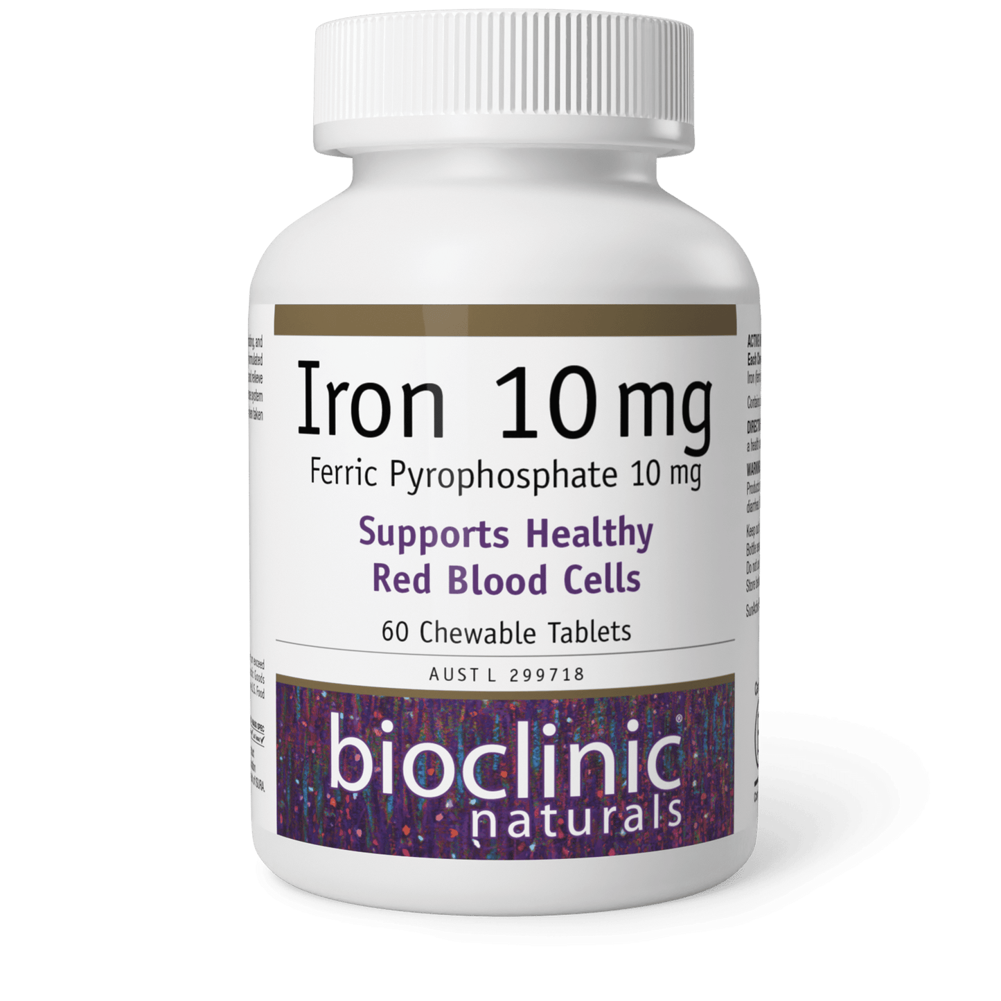 BioClinic Naturals Iron 10mg Chewable