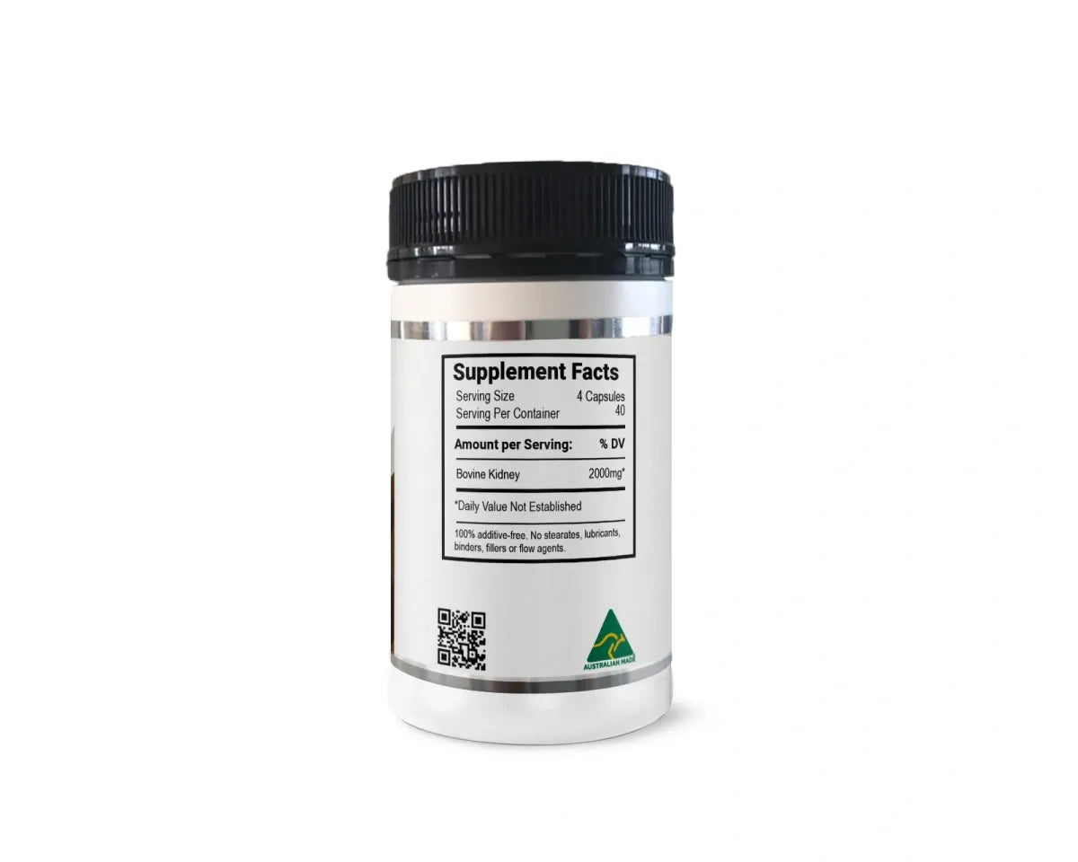 Nxgen Organic Grass Fed Beef Kidney 500mg 160c